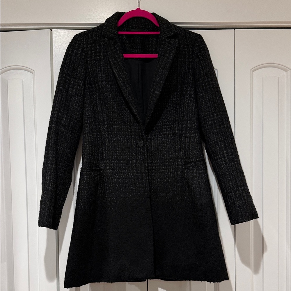 All‎ Saints ombré Tula Black Textured Blazer jacket size 6
